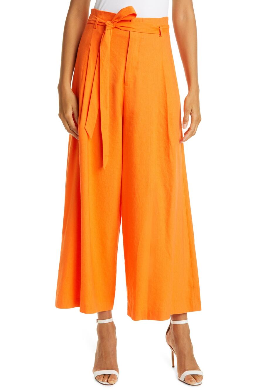 Olivia Belted Monarch Steffie Paperbag Waist Cropped Pants Size 2